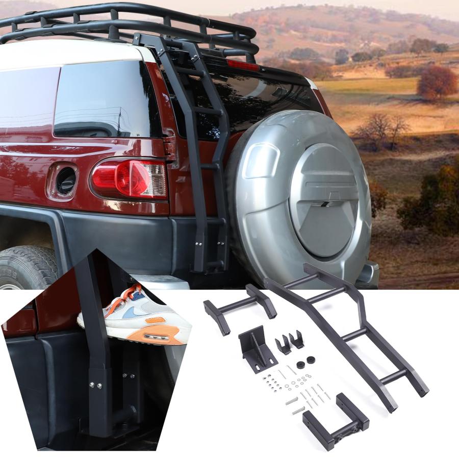 FJクルーザー用アルミ切り出しバッテリーマウントブラケットとキャップ Amazon.co.jp: Aosseiye スペアタイヤキャリア スペアタイヤ