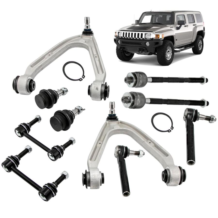 【並行輸入品】maXpeedingrods 10Pcs Front Upper Control Arm Kit for Hummer H3 Hの画像