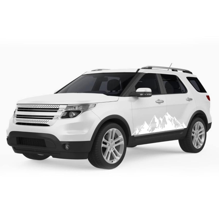 並行輸入品】AUCELI 森と山の車体ステッカー、車のサイドボディ