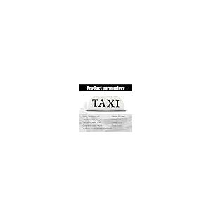 【並行輸入品】NGHEY 1個 12V カータクシーサインライト ABS防水超高輝度ライトランプ 11.8インチ電力線付き しっかりしたタクシーの画像