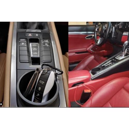 けんけん　ブラックレザー　センターコンソールカバー　718、991、981 けんけん ブラックレザー センターコンソールカバー 718、991