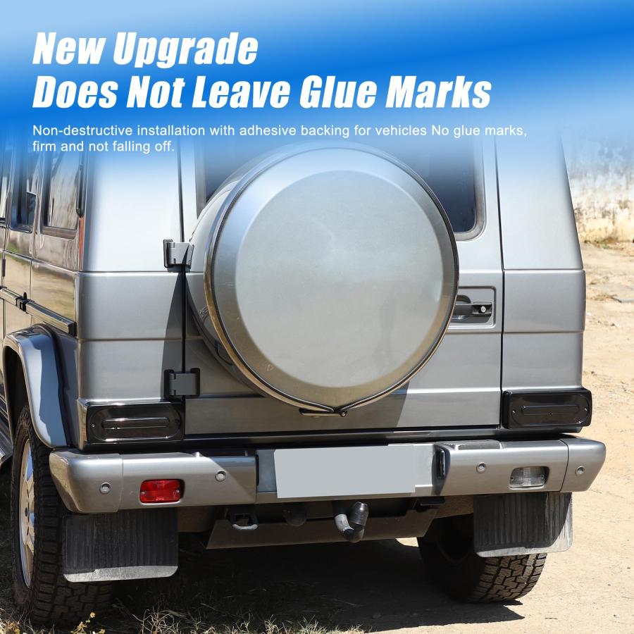 【並行輸入品】HIRUFAIT 2PCS Smoked Tail Light Covers for Mercedes Benz G Class_3