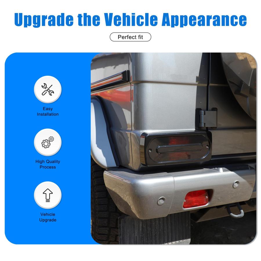 【並行輸入品】HIRUFAIT 2PCS Smoked Tail Light Covers for Mercedes Benz G Class_6
