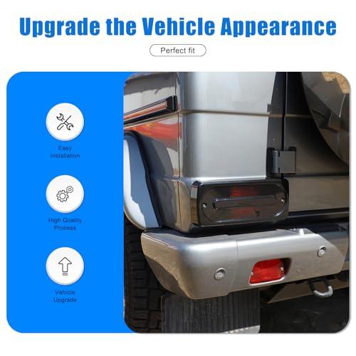 【並行輸入品】HIRUFAIT 2PCS Smoked Tail Light Covers for Mercedes Benz G Class_7