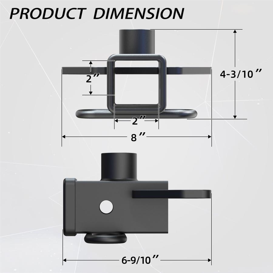 【並行輸入品】LOCAME 2 Inch Rear Trailer Hitch Receiver， Compatible with 2020_6