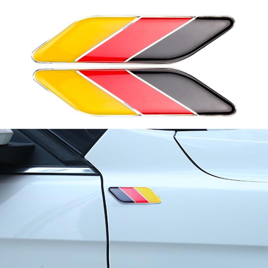 並行輸入品】3Dドイツ国旗カーエンブレムバッジ、車のフロントグリル 