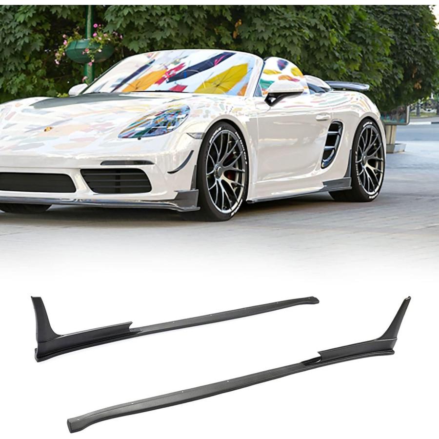並行輸入品】カーボンファイバーカーサイドスカート ポルシェ 718