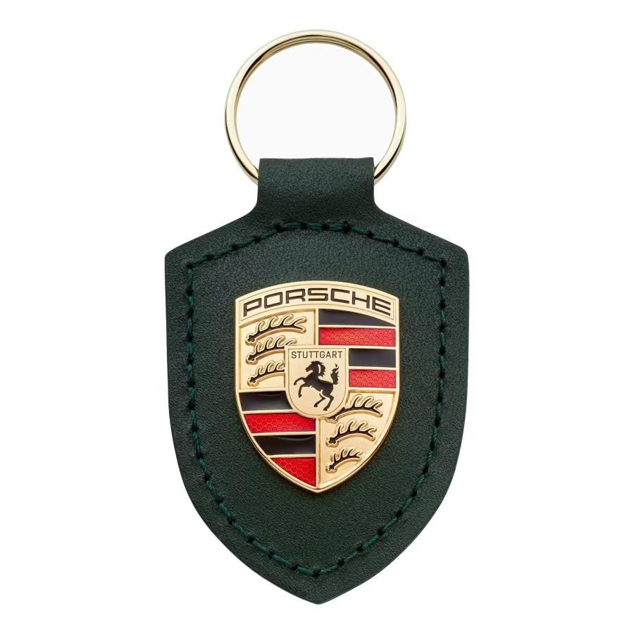並行輸入品】ポルシェフォレストグリーンクレストキーリング 