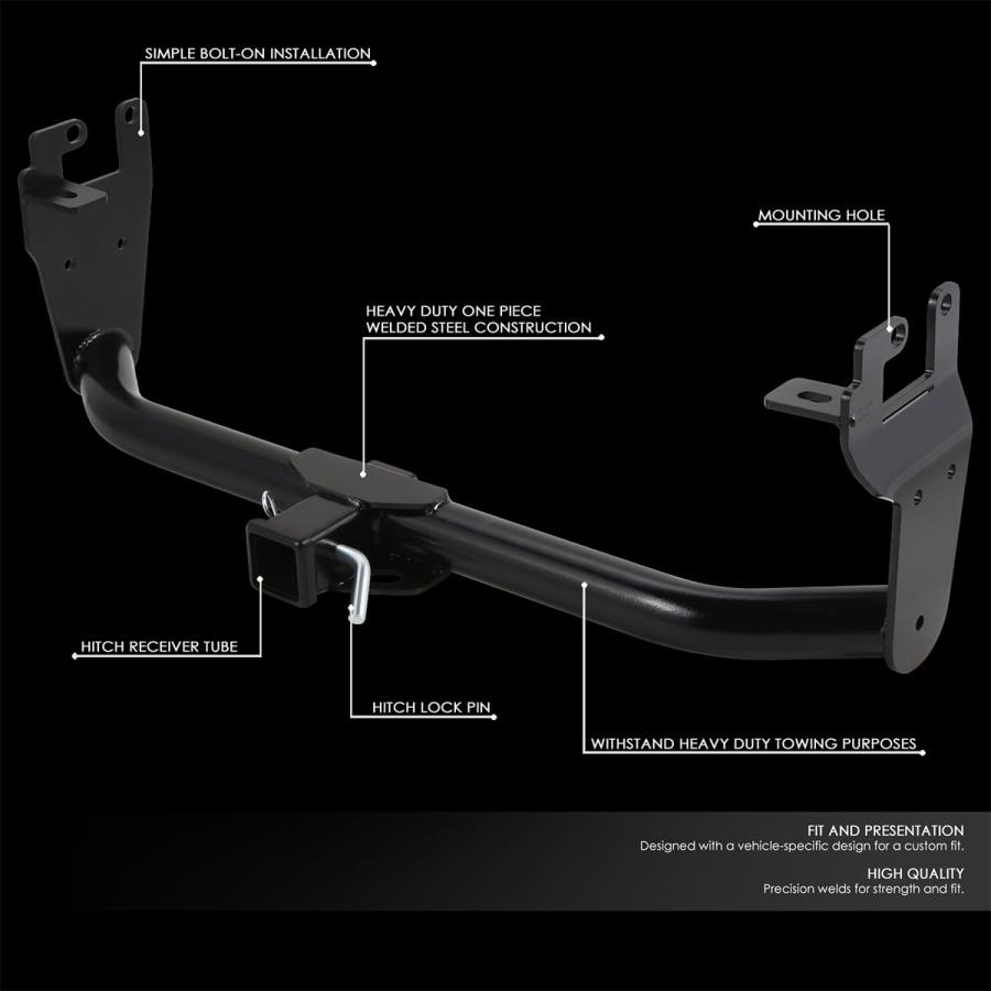 【並行輸入品】D SOLUTIONS 2 Inch Class 3 Tow Hitch Receiver Steel Trailer Hitc_3