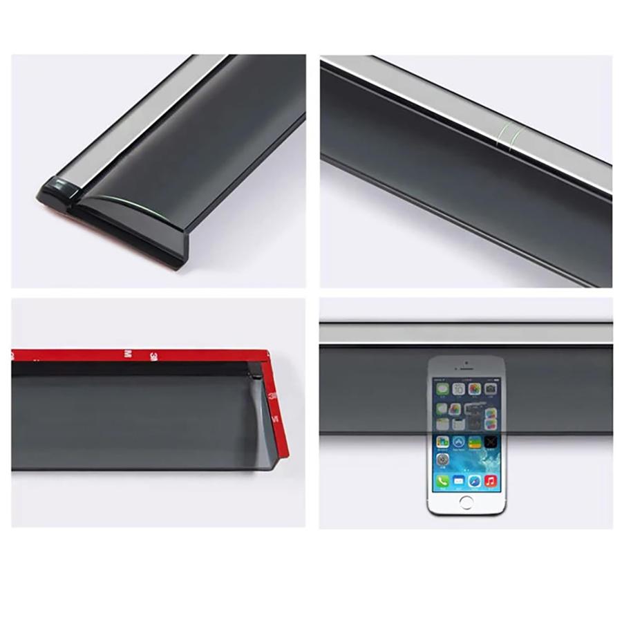 並行輸入品】ZXEBM 4 pc Wind Deflectors for Porsche Cayenne MK3 9Y0