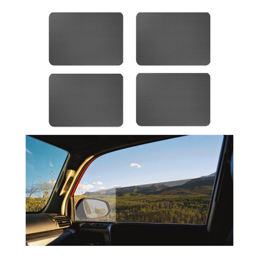 並行輸入品】Ziciner 車用サイドウィンドウサンシェード4点、16.5