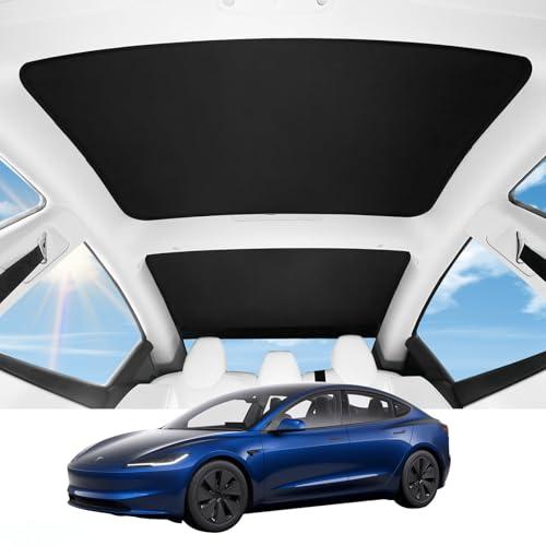 【純正品】Model 3 ガラス ルーフ サンシェード　フロント&リアセット 純正品】Model 3 ガラス ルーフ サンシェードフロント&リアセット