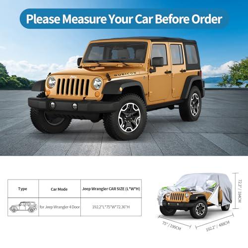 並行輸入品】ジープ・ラングラーJK JL TJ YJ CJ 4ドア、6層全天候型