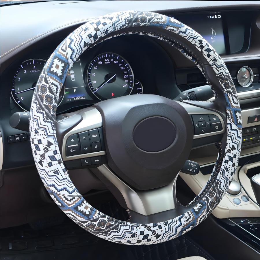 並行輸入品】Boho ハンドルカバー、ボヘミアンクロス 車用ハンドル