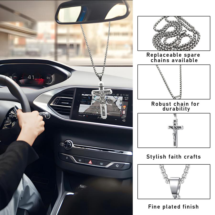並行輸入品】Gasedin カークロスペンダント、自動車バックミラー装飾