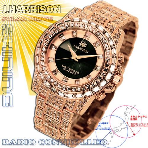 【すぐに使える10％OFFクーポン付】J.HARRISON シャイニングソーラー電波紳士用腕時計（JH-025） :htp025jh:光進