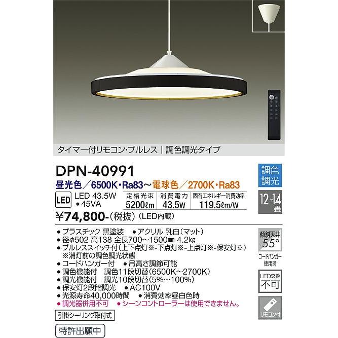 大光電機 安心のメーカー保証【送料無料】大光電機 DPN-40991