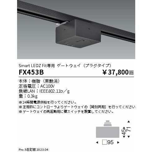 安心のメーカー保証【送料無料】 遠藤照明 FX-453B オプション 配線ダクト用 Ｎ区分 実績20年の老舗