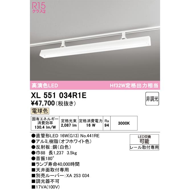 安心のメーカー保証 T区分オーデリック照明器具 XL551034R1E （ランプ 