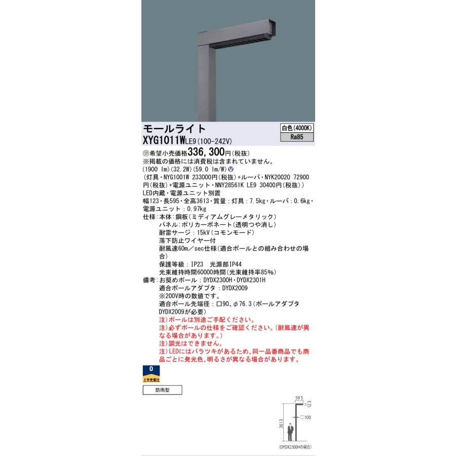 Panasonic NNYY20500LR9 LED 4台セット Panasonic NNYY20500LR9 LED 4