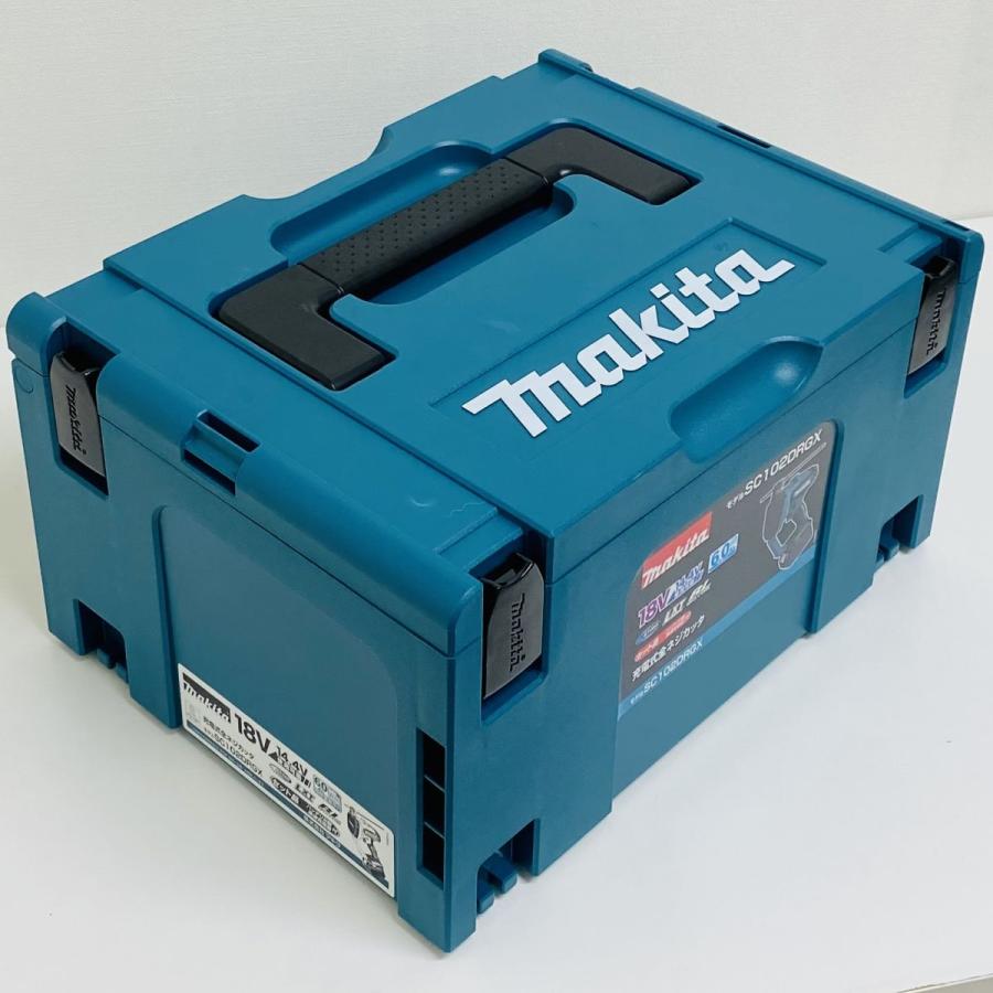 新品 makita 充電式全ネジカッタ SC102DRGX 18V/6.0Ah ブルー BL1860B×2 充電器DC18RF システムケース付 マキタ 苫小牧西店 makita/マキタ 充電式全ネジカッタ SC102DRGX 18V 6.0Ah [バッテリ2個