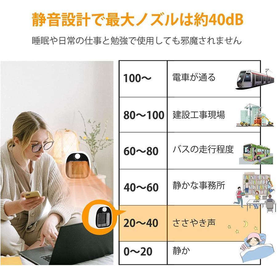 ヒーター セラミックファンヒーター 3秒速暖 足元 小型 2段階切替 転倒停止 過熱防止 省エネ 1000w 暖房 電気ストーブ 電気ファンヒーター 暖房器具 省エネ｜koshiyamastore4｜08