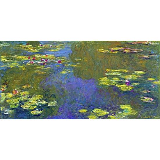 模写画　モネ　睡蓮　手描きの油絵 模写画モネ睡蓮手描きの油絵