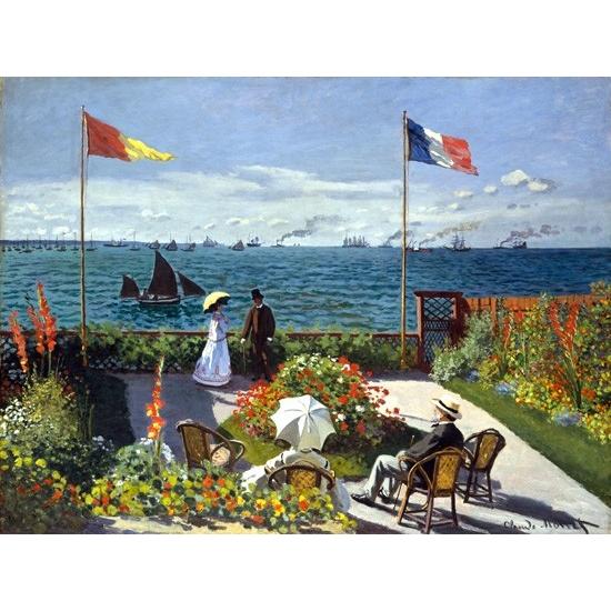 在庫一掃 サン タドレスのテラス クロード モネ 手描き油絵複製画 肉筆絵画 模写 レプリカ 送料無料 安い Www Thedailyspud Com