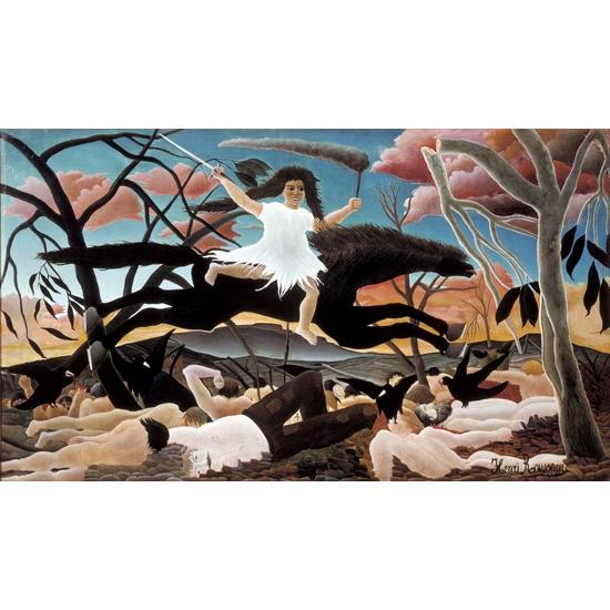 半額品 戦争 アンリ ルソー Henri Rousseau 手描き油絵複製画 模写 レプリカ 肉筆絵画 日本製 Erwo Org Pk