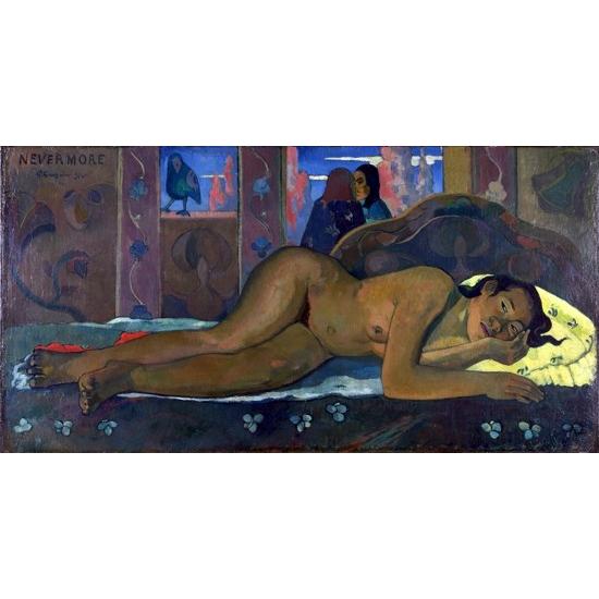 ネヴァモア ポール・ゴーギャン　Paul Gauguin 手描き油絵複製画　模写　レプリカ 肉筆絵画