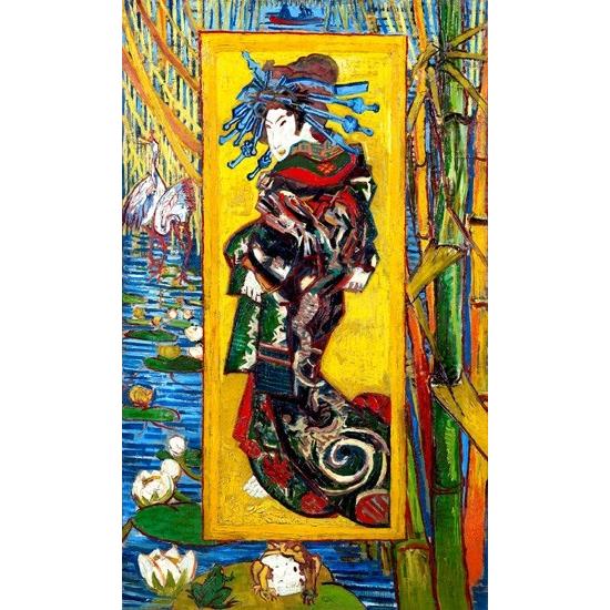 ジャポネズリー：花魁 ゴッホ　Vincent Van Gogh 手描き油絵複製画　模写　レプリカ 肉筆絵画 :vvg0107:Daybreak -  通販 - Yahoo!ショッピング