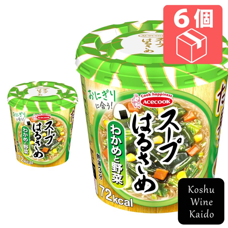 エースコック スープはるさめ わかめと野菜×6個 (4901071245504