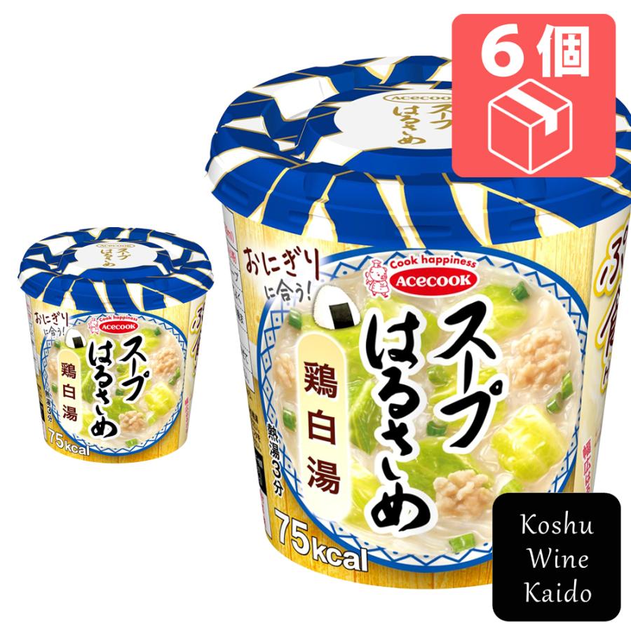 エースコック スープはるさめ 鶏白湯×6個 (4901071405168