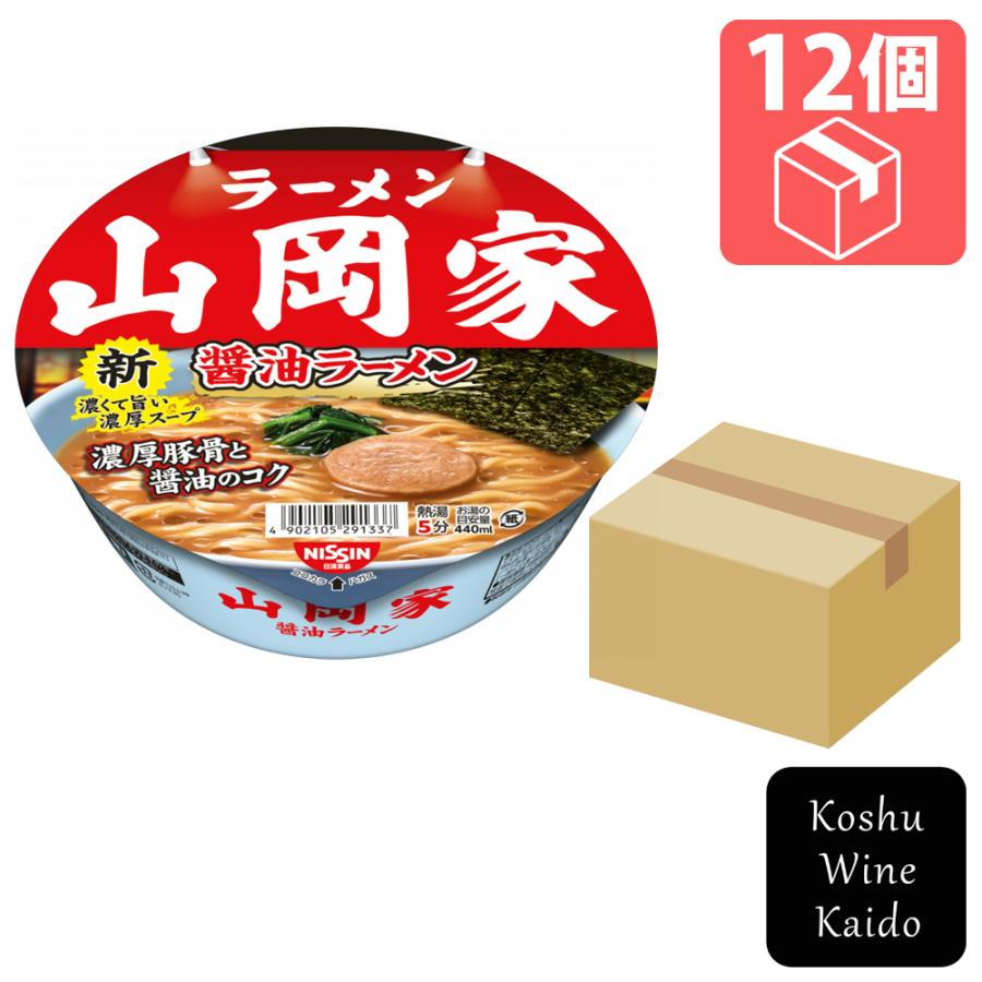 日清食品 ラーメン山岡家 醤油ラーメン×12個 (4902105291337