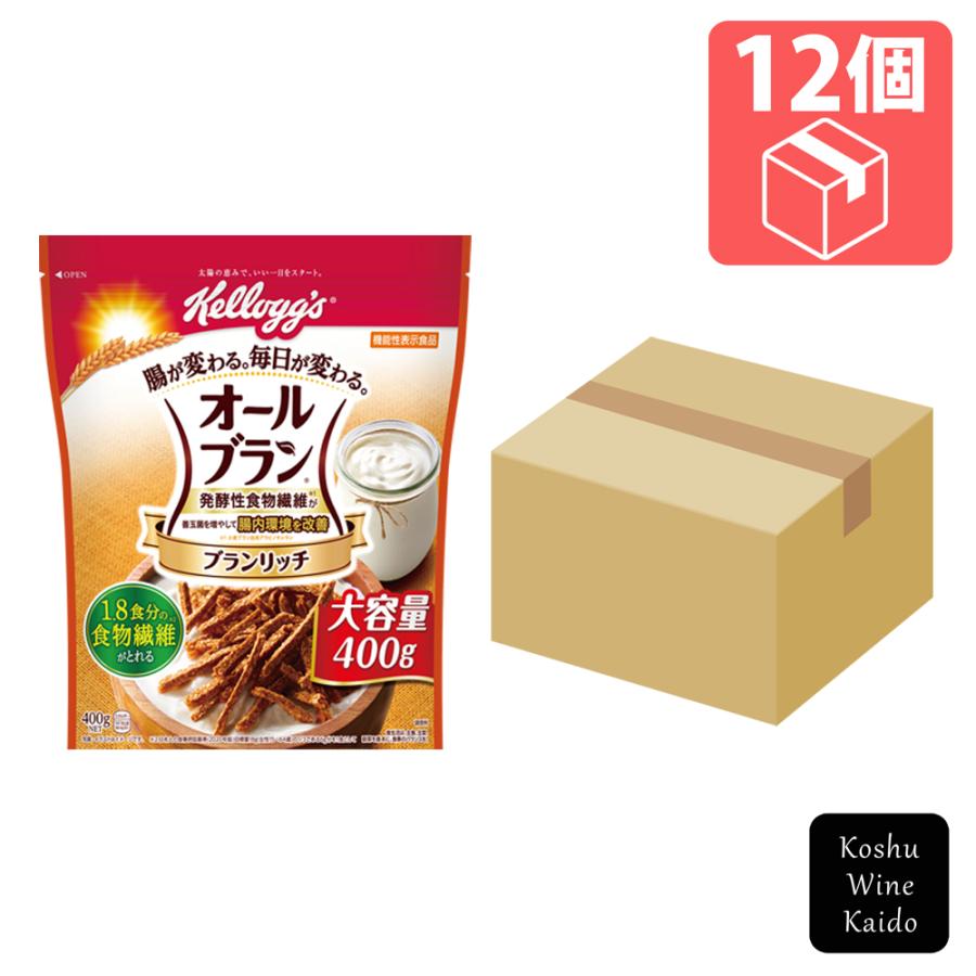 日本ケロッグ ケロッグ オールブラン ブランリッチ 大容量 400g×12個