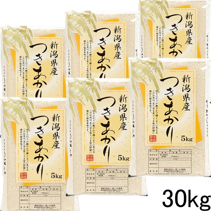 米 30kg 送料無料 令和6年 新潟産つきあかり 白米 5kg×6袋 30 米 30kg 送料無料 令和6年 新潟産つきあかり 白米 5kg×6袋 30