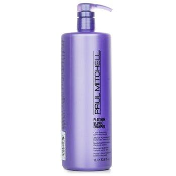 【並行輸入品】 ポールミッチェル プラチナ ブロンド シャンプー (Cools Brassiness - Eliminates Warmth)  1000mlの画像
