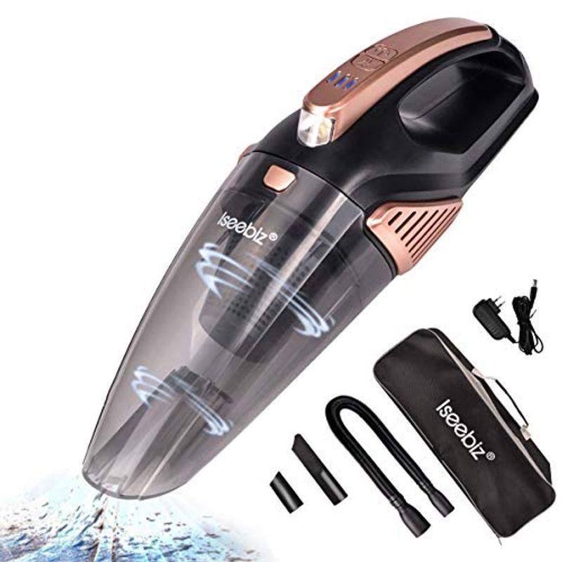 超目玉 ハンディクリーナー コードレ掃除機 Iseebiz 車用掃除機 乾湿両用 コードレス充電式 Ledライト付き 30分間連続稼働 家庭用 車用 正規激安 Turningheadskennel Com