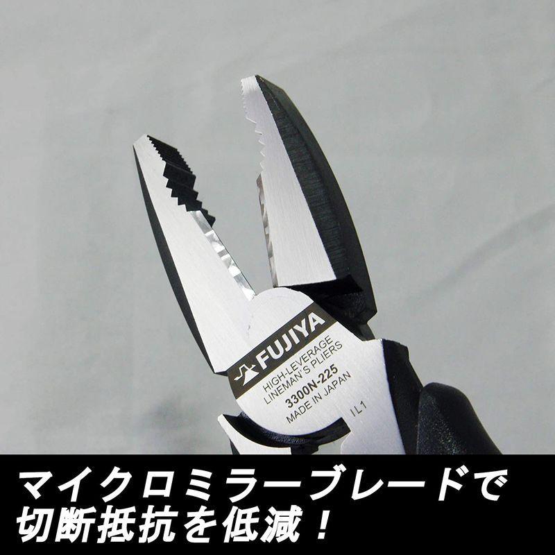 フジ矢(Fujiya) 電工職人偏芯ペンチ Zero BLACK 3300N-225|kostore05|04