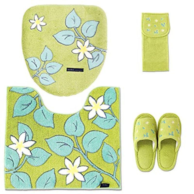 Proバイダー ノルン ノルン トイレマット セット セット 4点 4点 北欧 おしゃれ Kostore 日本製 普通サイズマット 共用フタカバー スリッパ ペーパーホルダーカバ 安いオンライン