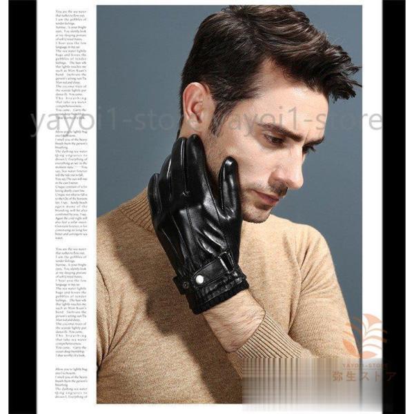 本革手袋 メンズ グローブ レザーグローブ レザー手袋  glove バイク手袋 バイクグローブ レーシンググローブ｜kostore｜03