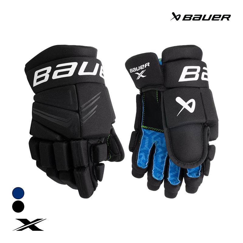 BAUER グローブ S24 X ジュニア アイスホッケー : スケート靴・用品の 