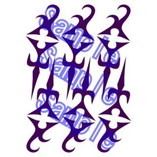 FALY TAIL　フェアリーテイル　ジェラール　(RAVE ジークハルト)　コスプレ用タトゥーシール（紫）｜kosutato