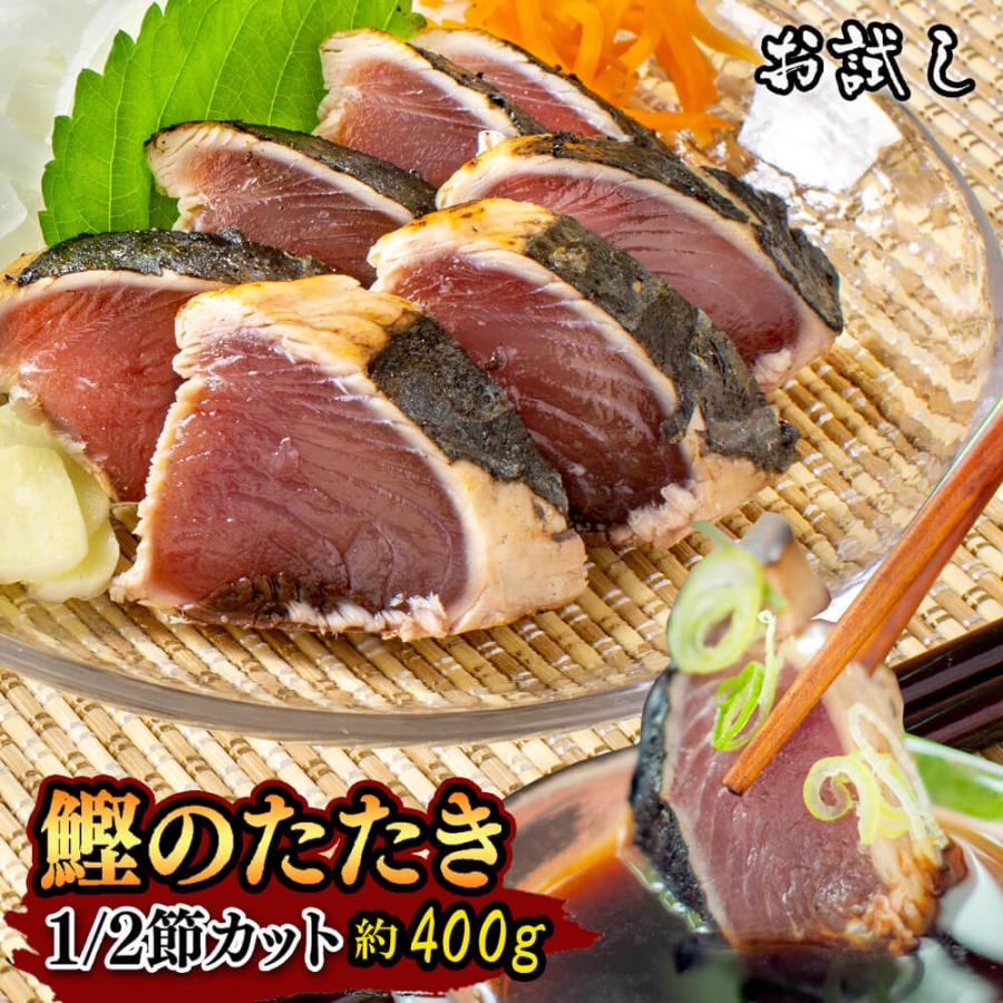おためし 鰹のたたき ハーフカット 400g タレ塩付 国産 刺身 カツオ かつお タタキ カツオの塩タタキ 冷凍 海鮮 高知 お取り寄せグルメ 一人暮らし 酒のつまみ | ブランド登録なし