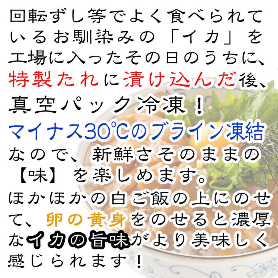 イカ 漬け丼の素 一人前 80ｇ×5Ｐ いか 烏賊 海鮮丼 漬け丼 個包装 冷凍 食品 5食 送料無料 お酒 おつまみ お取り寄せグルメ【ギフト可】 | ブランド登録なし | 03