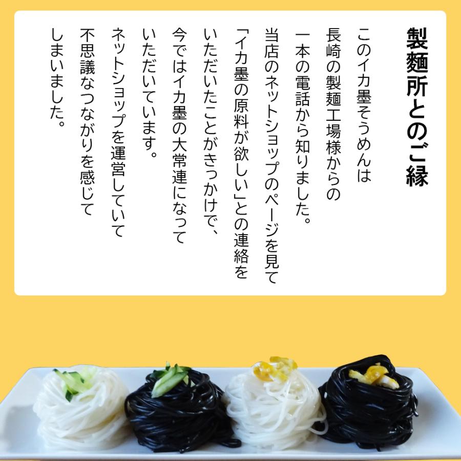 島原そうめん イカ墨そうめん 300g（50g 6束） イカスミ イカ墨 練り