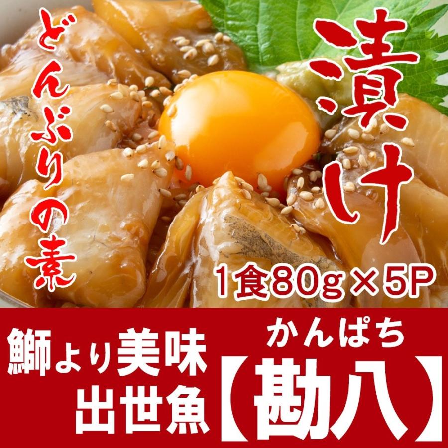 海鮮 ギフト かんぱち 漬け丼の素 一人前 80ｇ×5Ｐ カンパチ 国産 真空パック 個包装 冷凍 食品 海鮮 海鮮丼 漬け丼 お酒 おつまみ【熨斗対応】 | ブランド登録なし | 03