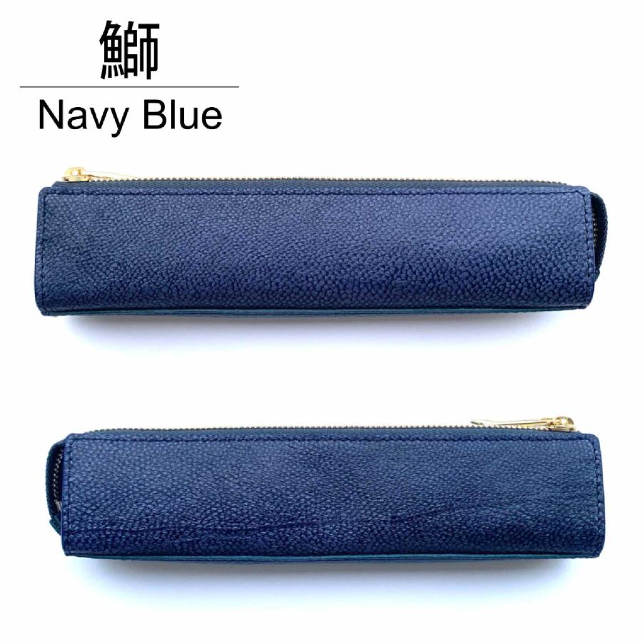 魚皮 オーシャンレザー 高知【ペンケース】筆記用具 筆箱 本革 レザー 革小物 釣り好き メンズ レディース ブランド フィッシュレザー 贈り物 送料無料_9