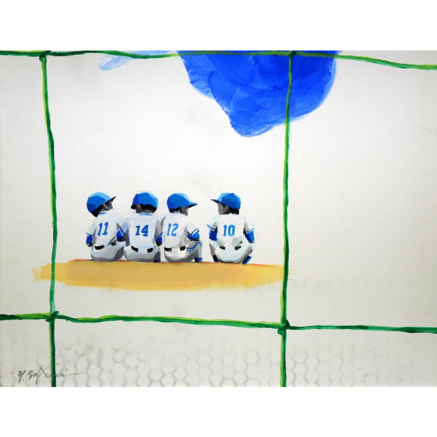 櫻井 幸雄「出番のないベンチシリーズ」油絵原画1点物・F8号 櫻井 幸雄「出番のないベンチシリーズ」油絵原画1点物・F8号