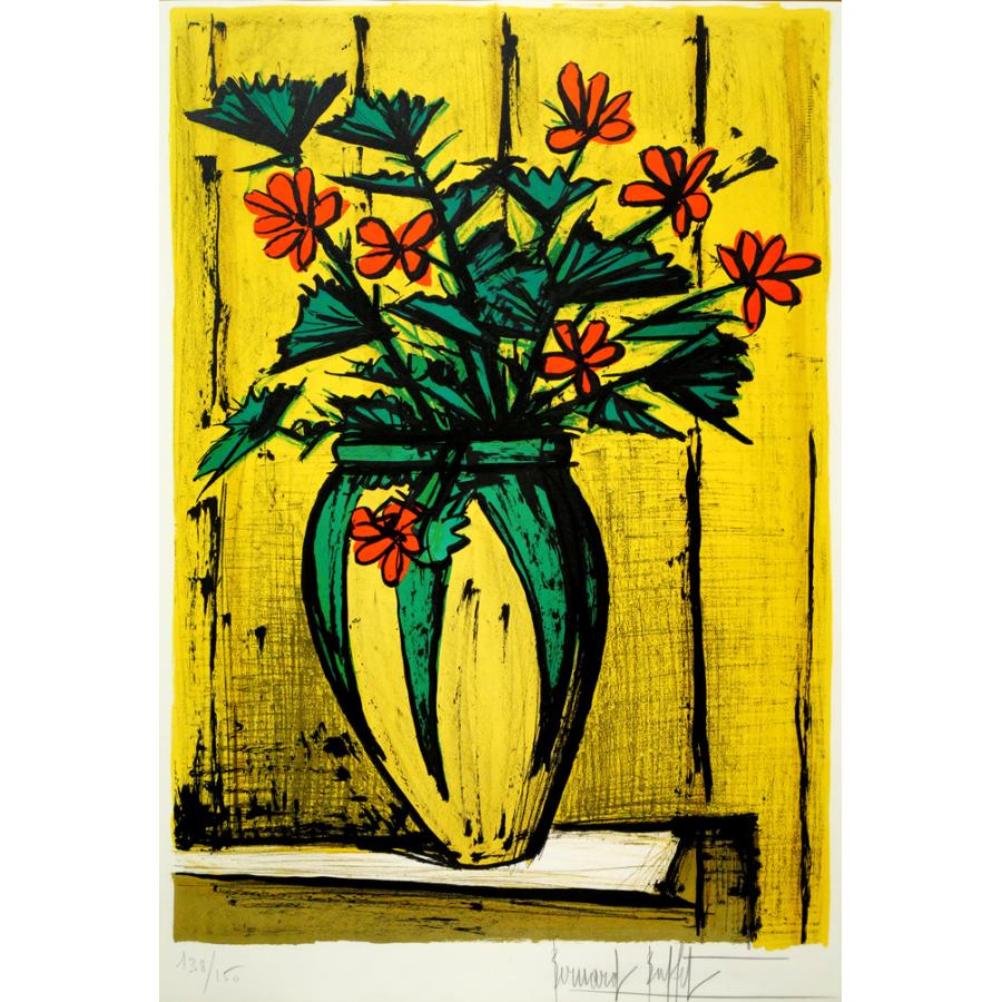 ベルナール ビュッフェ（Bernard BUFFET）「花と花瓶